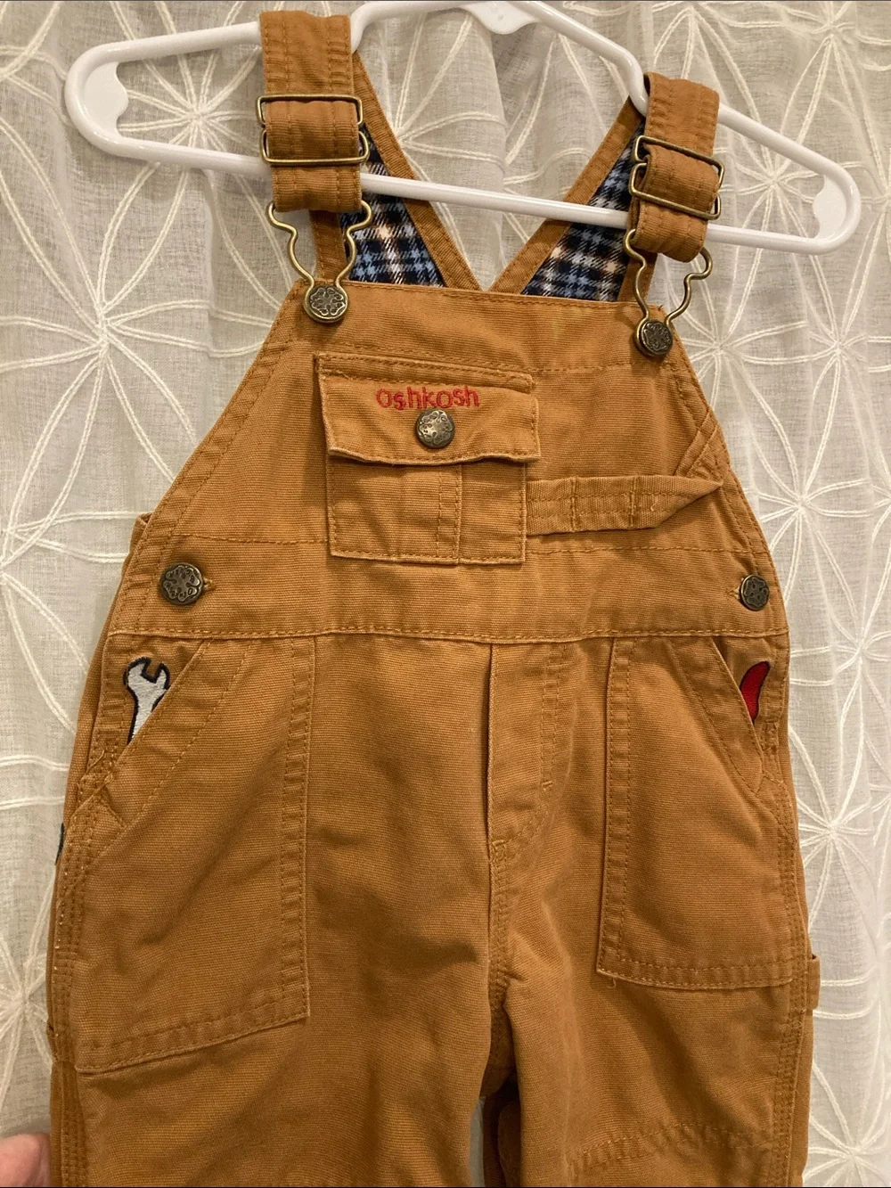 OshKosh B'gosh Caramel Brown Kids Utility Overalls